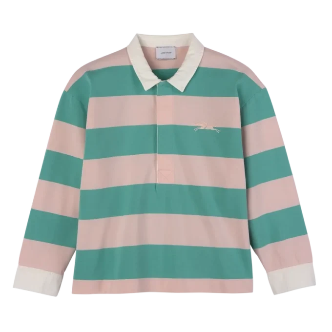 Ballerina/Mint – Striped jersey Polo shirt Ballerina/Mint – Striped jersey Polo shirt