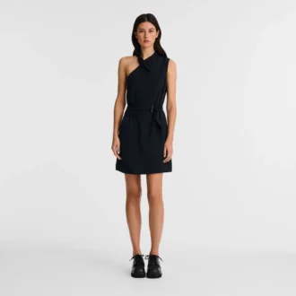 Black – Fluid crepe Dress