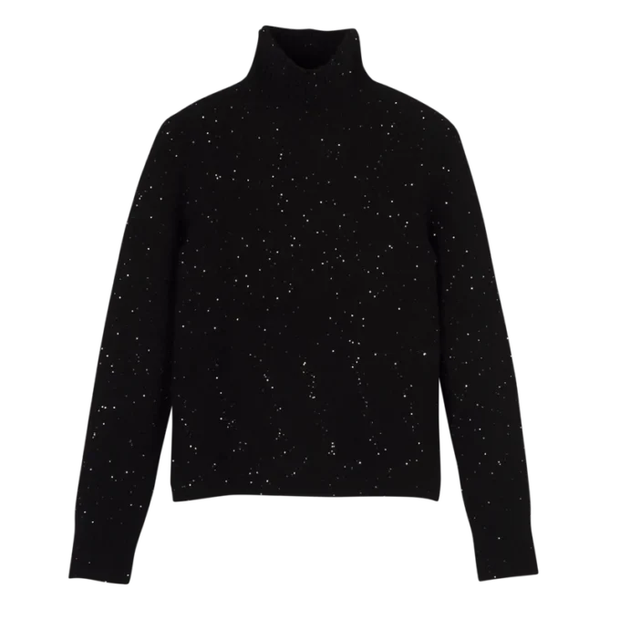 Black – Knit High neck sweater