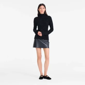 Black – Knit High neck sweater