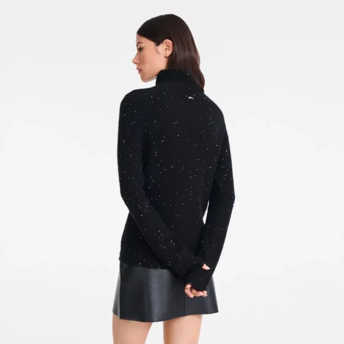 Black – Knit High neck sweater