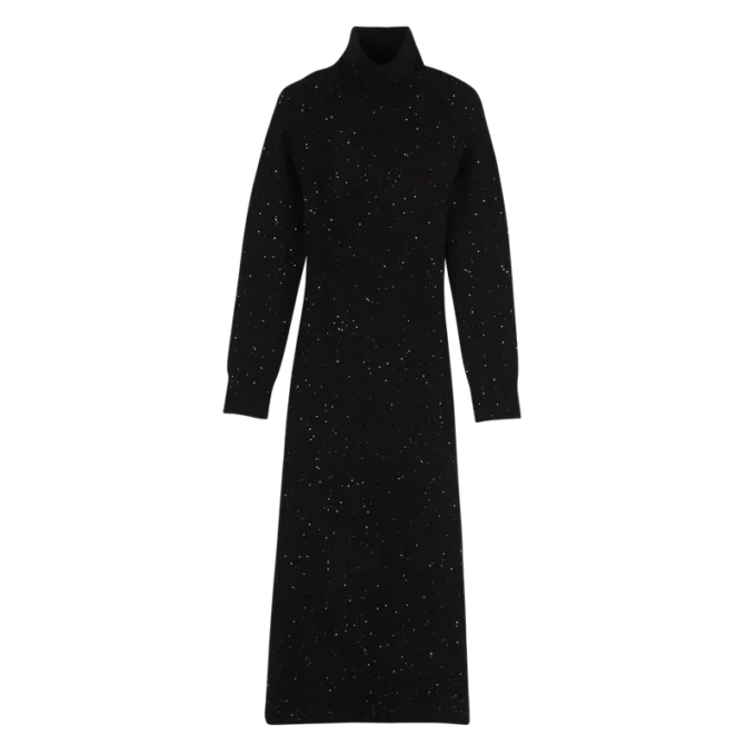 Black – Knit Long dress