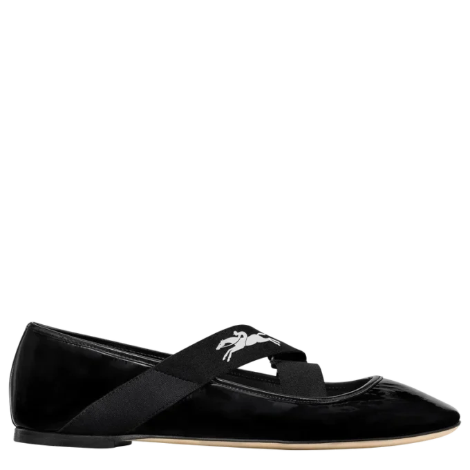 Black – Leather Energy Ballerinas