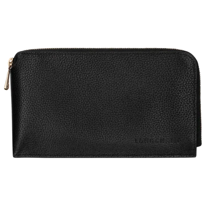 Black – Leather Le Foulonné Pouch Black – Leather Le Foulonné Pouch