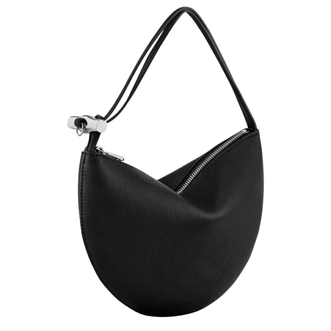 Black – Leather Le Roseau Clutch