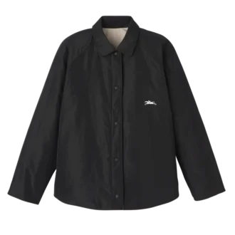 Black/Paper – Technical taffeta Padded blouson
