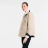 Black/Paper – Technical taffeta Padded blouson