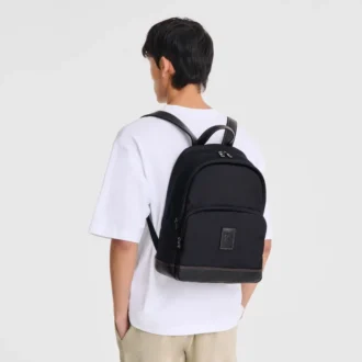 Black – Recycled canvas Boxford Backpack Black – Recycled canvas Boxford Backpack