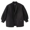 Black – Technical taffeta Kimono jacket