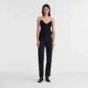 Black – Techno satin Trousers