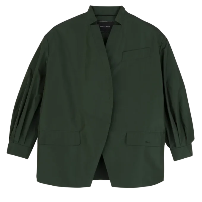 British Green – Technical taffeta Kimono jacket British Green – Technical taffeta Kimono jacket