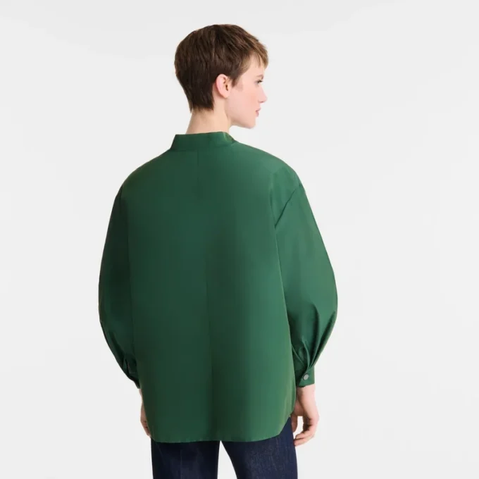 British Green – Technical taffeta Kimono jacket British Green – Technical taffeta Kimono jacket