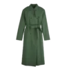 British Green – Water-repellent technical canvas Trench coat