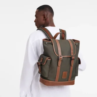 Brown – Recycled canvas Boxford Backpack