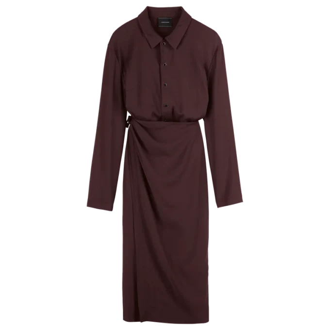 Burgundy – Crepe Dress Burgundy – Crepe Dress