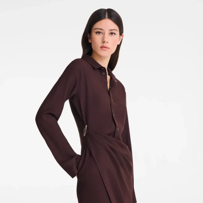 Burgundy – Crepe Dress Burgundy – Crepe Dress