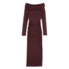 Burgundy – Crepe jersey Long dress Burgundy – Crepe jersey Long dress