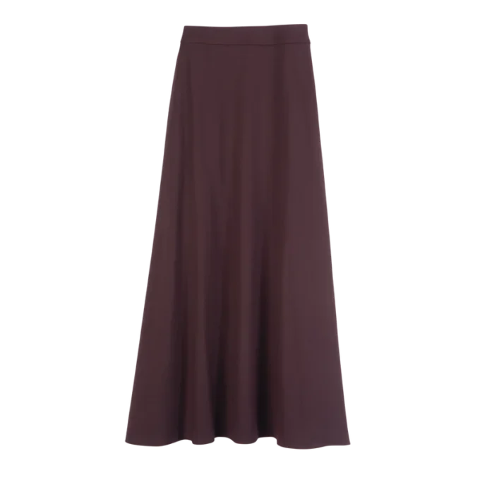 Burgundy – Crepe Midi skirt Burgundy – Crepe Midi skirt