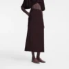 Burgundy – Crepe Midi skirt Burgundy – Crepe Midi skirt