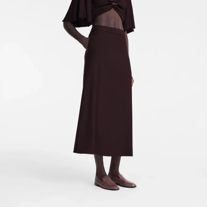 Burgundy – Crepe Midi skirt Burgundy – Crepe Midi skirt