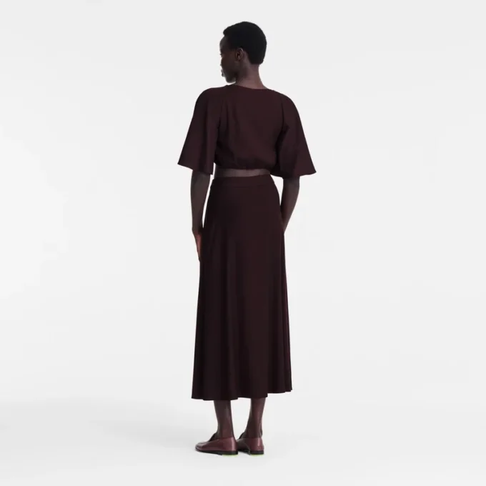Burgundy – Crepe Top