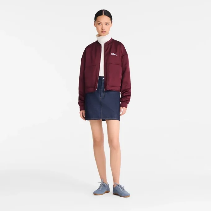Burgundy – Satin Jacket Burgundy – Satin Jacket