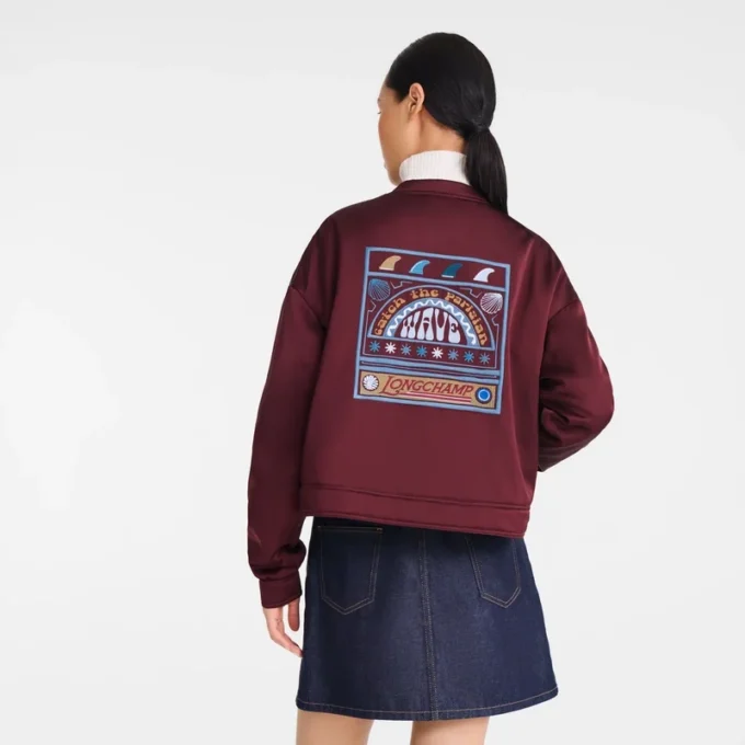 Burgundy – Satin Jacket Burgundy – Satin Jacket