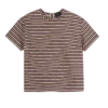 Burgundy – Striped poplin T-shirt Burgundy – Striped poplin T-shirt