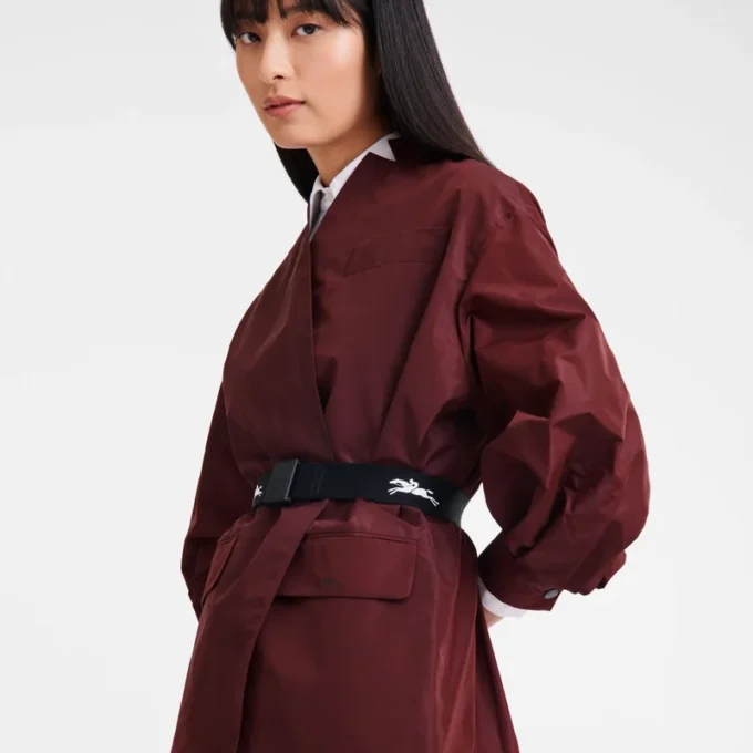 Burgundy – Technical taffeta Kimono jacket Burgundy – Technical taffeta Kimono jacket