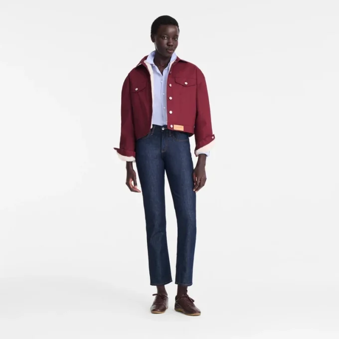 Burgundy – Water-repellent technical canvas Jacket Burgundy – Water-repellent technical canvas Jacket