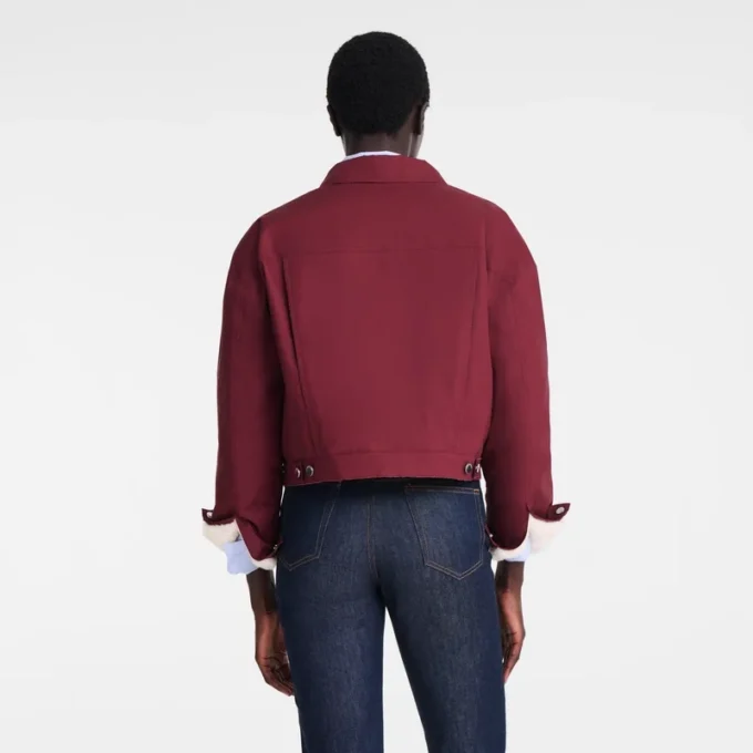 Burgundy – Water-repellent technical canvas Jacket Burgundy – Water-repellent technical canvas Jacket
