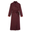 Burgundy – Water-repellent technical canvas Trench coat