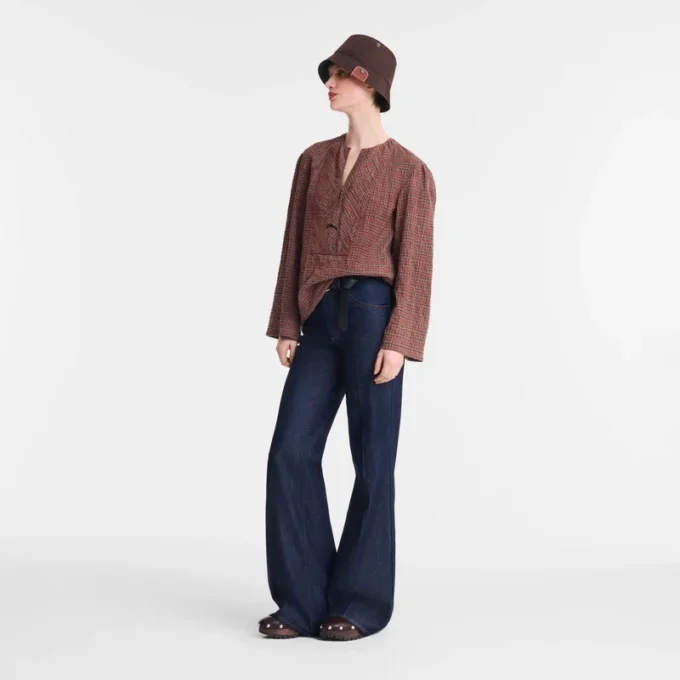 Cashew – Jacquard cotton Blouse