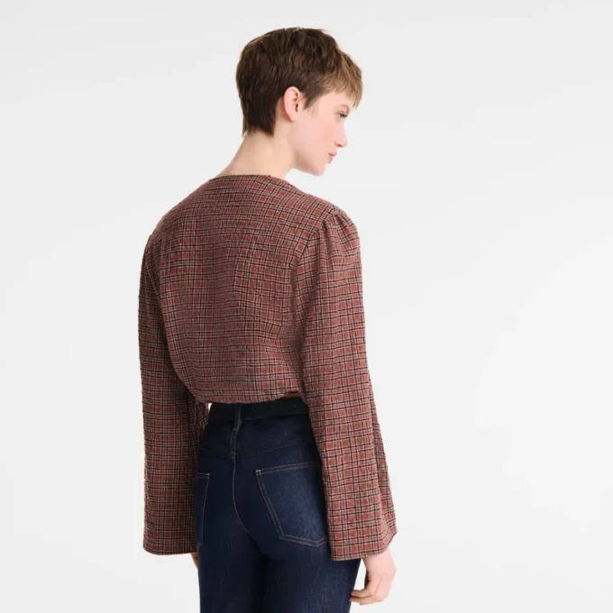 Cashew – Jacquard cotton Blouse