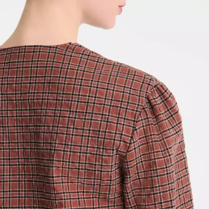 Cashew – Jacquard cotton Blouse