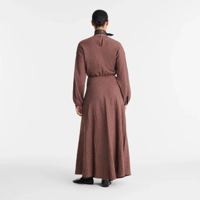 Cashew – Jacquard cotton Dress