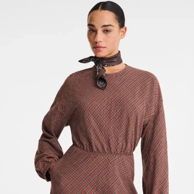 Cashew – Jacquard cotton Dress