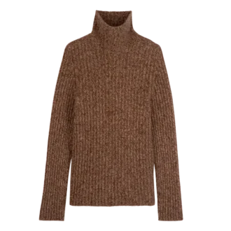 Chocolate – Knit High neck sweater