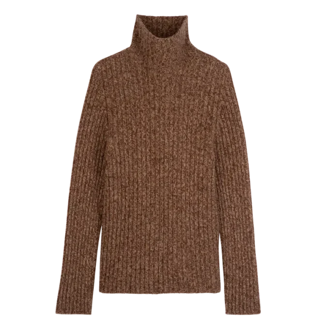 Chocolate – Knit High neck sweater