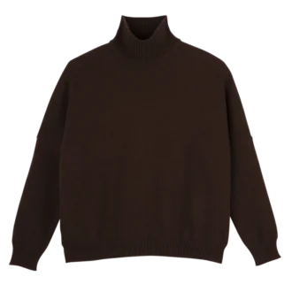 Coffee – Knit High neck sweater