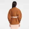 Cognac – Technical taffeta Kimono jacket