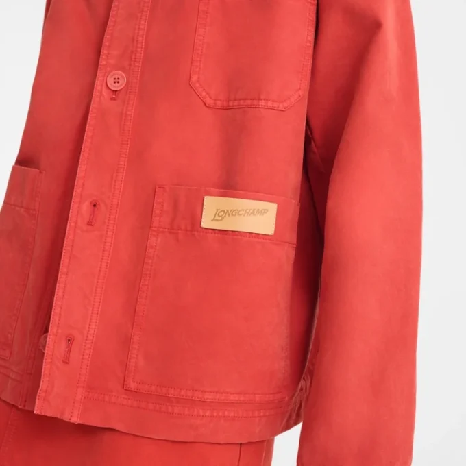 Coral – Overdyed cotton Jacket
