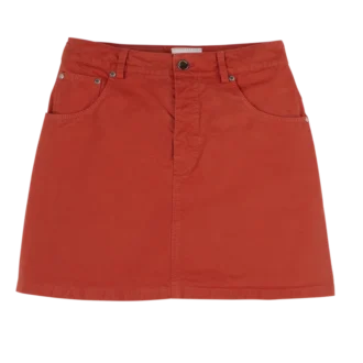 Coral – Overdyed cotton Skirt
