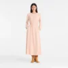 Cream – Crepe jersey Long dress