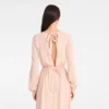 Cream – Crepe jersey Long dress