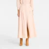 Cream – Popelin Midi skirt