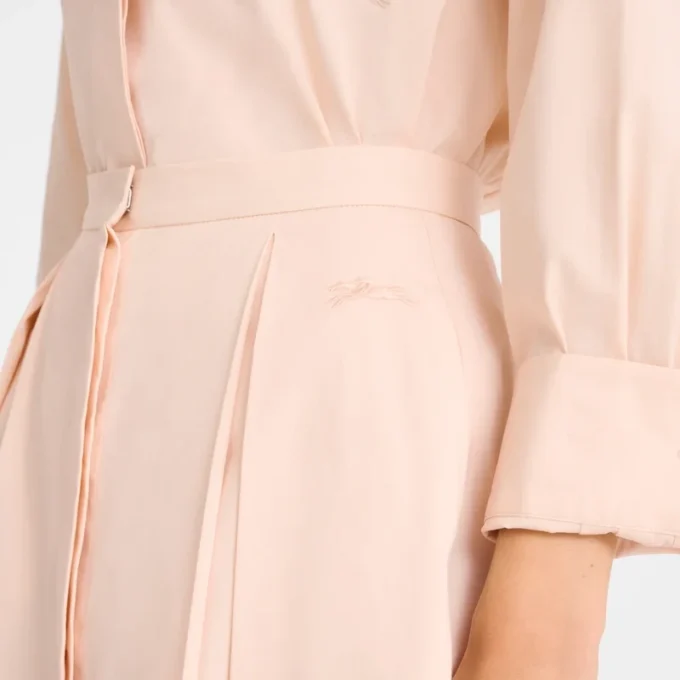 Cream – Popelin Midi skirt