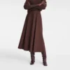 Ebony – Popelin Midi skirt