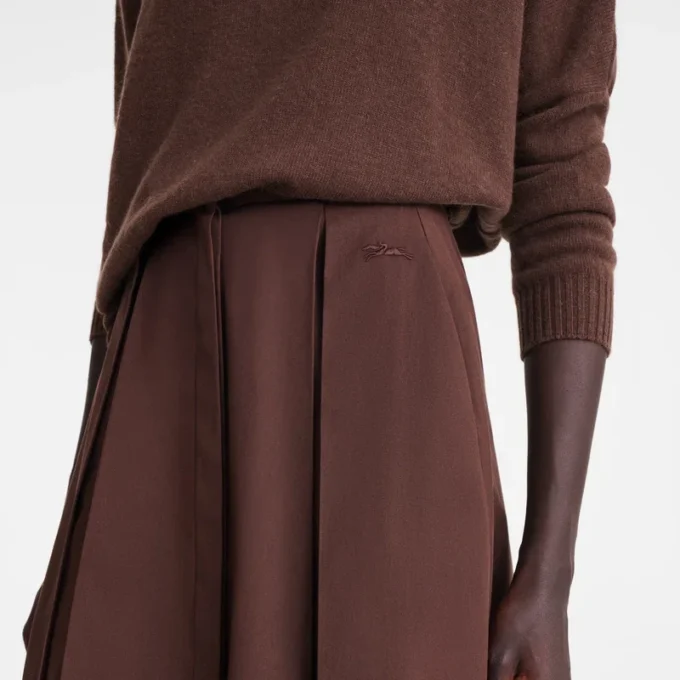 Ebony – Popelin Midi skirt
