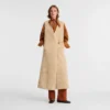 Ecru – Faux fur Long cardigan
